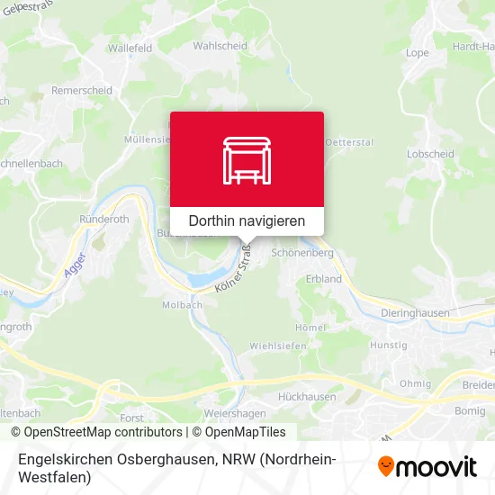 Engelskirchen Osberghausen Karte