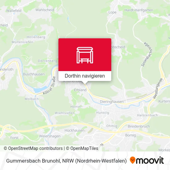 Gummersbach Brunohl Karte