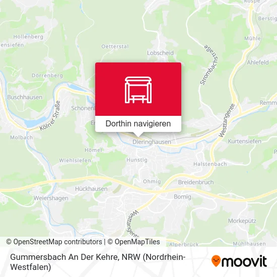 Gummersbach An Der Kehre Karte