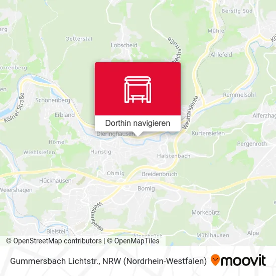 Gummersbach Lichtstr. Karte