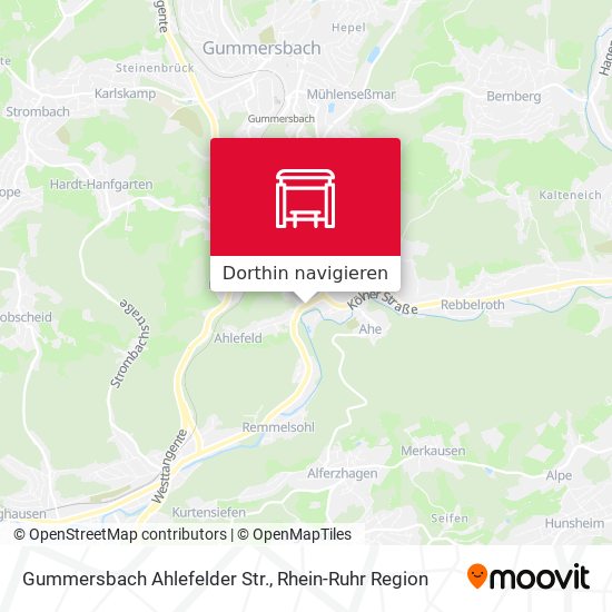 Gummersbach Ahlefelder Str. Karte