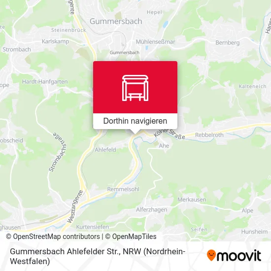 Gummersbach Ahlefelder Str. Karte