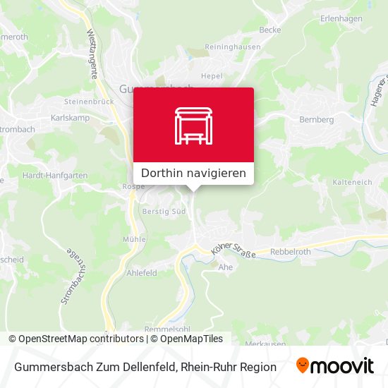 Gummersbach Zum Dellenfeld Karte