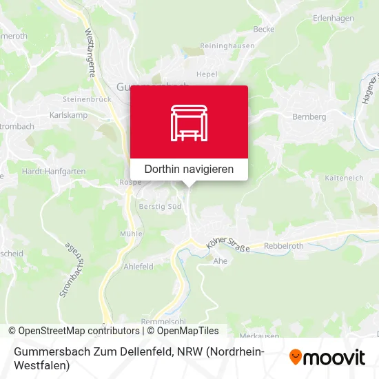 Gummersbach Zum Dellenfeld Karte
