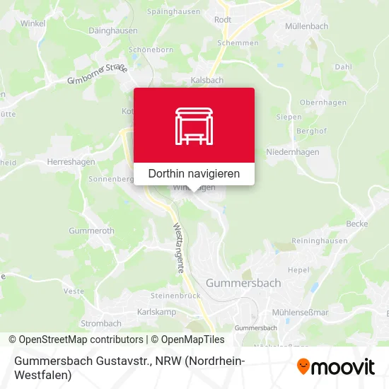 Gummersbach Gustavstr. Karte
