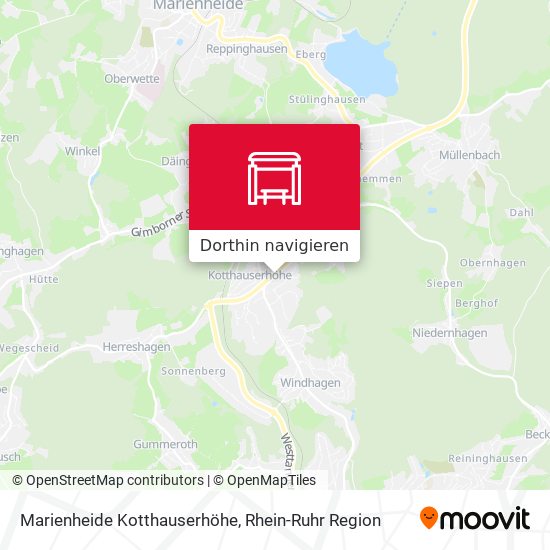 Marienheide Kotthauserhöhe Karte