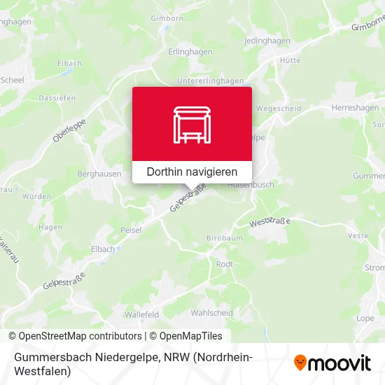 Gummersbach Niedergelpe Karte