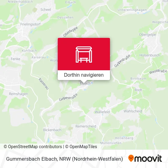 Gummersbach Elbach Karte