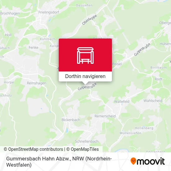 Gummersbach Hahn Abzw. Karte