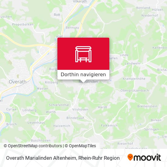 Overath Marialinden Altenheim Karte