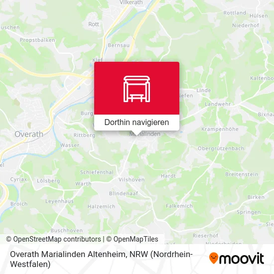 Overath Marialinden Altenheim Karte