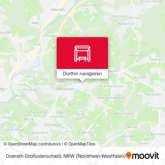 Overath Großoderscheid Karte