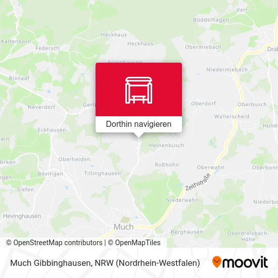 Much Gibbinghausen Karte