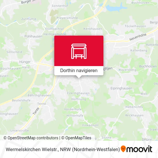 Wermelskirchen Wielstr. Karte