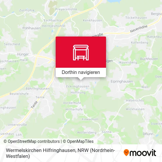 Wermelskirchen Hilfringhausen Karte