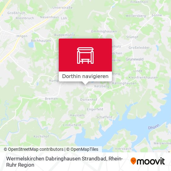 Wermelskirchen Dabringhausen Strandbad Karte