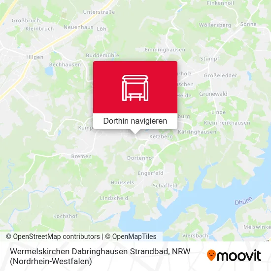 Wermelskirchen Dabringhausen Strandbad Karte