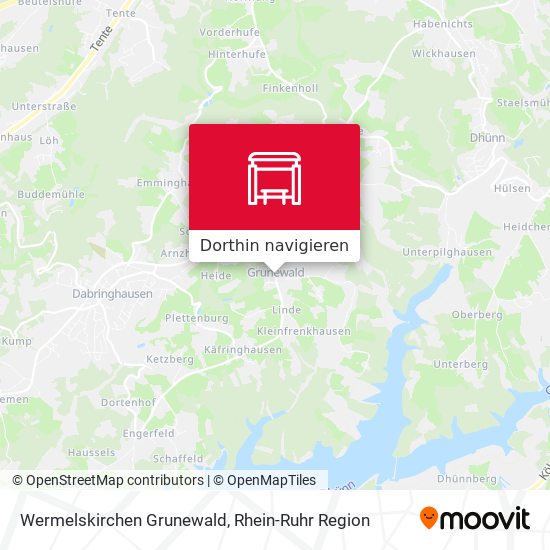 Wermelskirchen Grunewald Karte