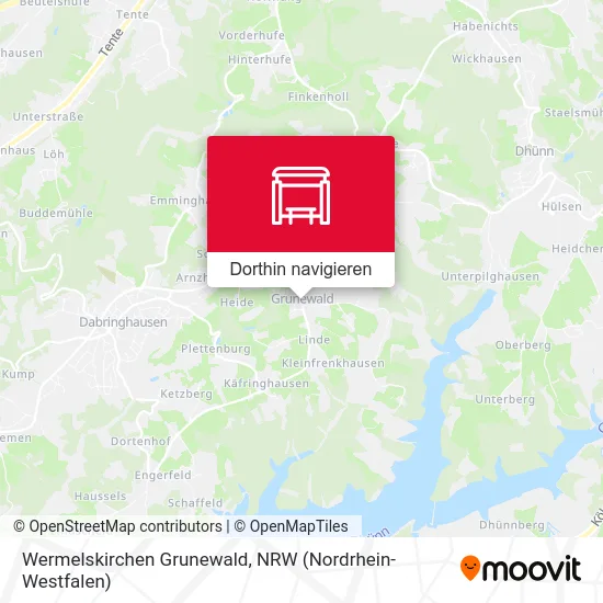 Wermelskirchen Grunewald Karte