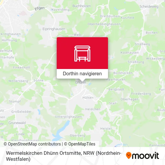 Wermelskirchen Dhünn Ortsmitte Karte