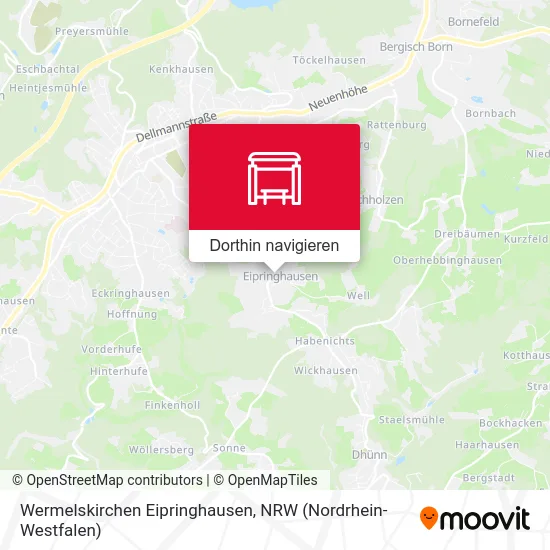 Wermelskirchen Eipringhausen Karte
