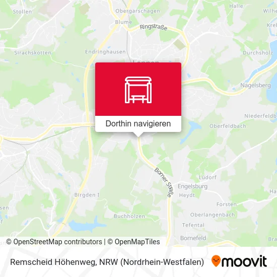 Remscheid Höhenweg Karte