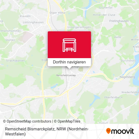 Remscheid Bismarckplatz Karte