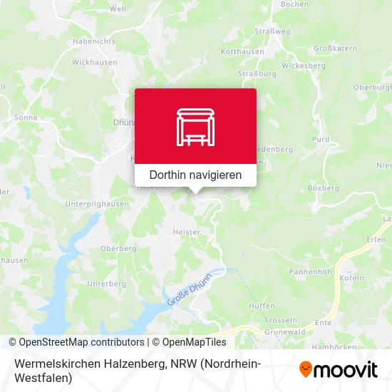 Wermelskirchen Halzenberg Karte