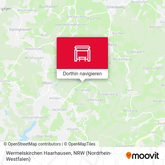 Wermelskirchen Haarhausen Karte