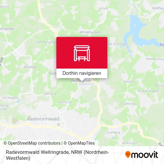Radevormwald Wellringrade Karte