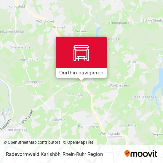 Radevormwald Karlshöh Karte