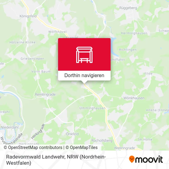Radevormwald Landwehr Karte