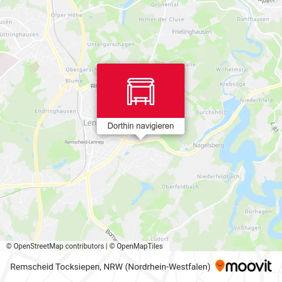 Remscheid Tocksiepen Karte