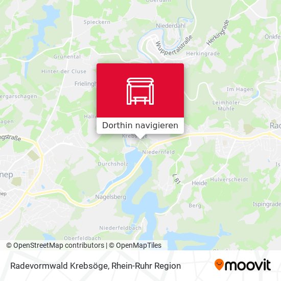 Radevormwald Krebsöge Karte