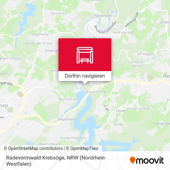 Radevormwald Krebsöge Karte