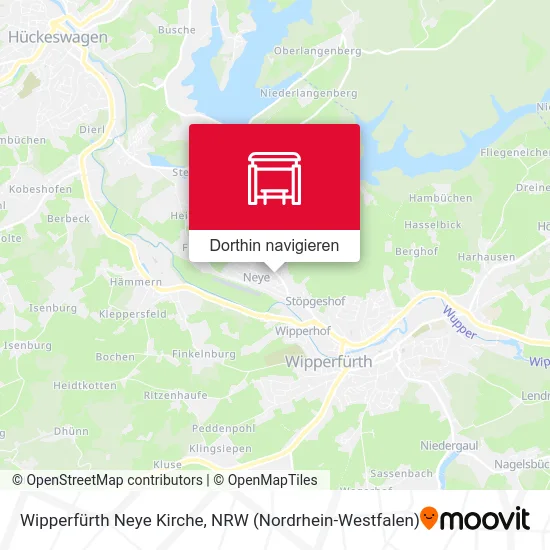 Wipperfürth Neye Kirche Karte