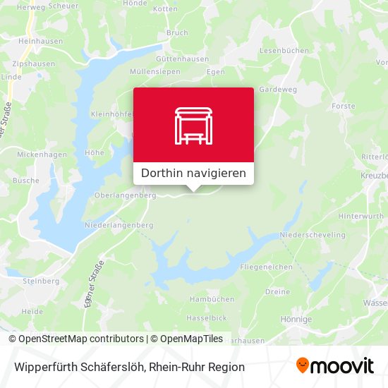 Wipperfürth Schäferslöh Karte
