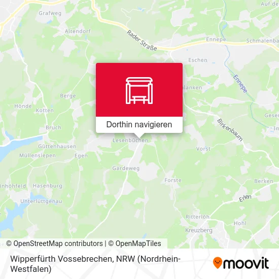 Wipperfürth Vossebrechen Karte