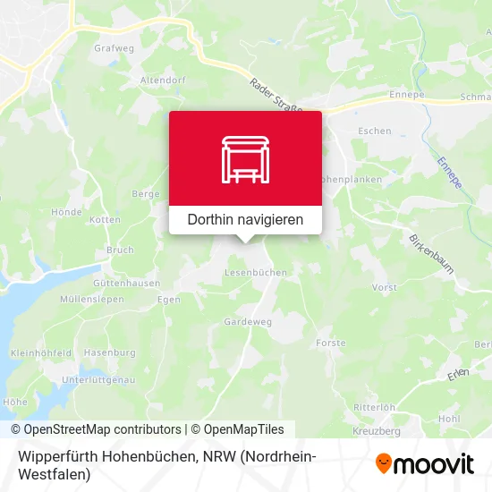 Wipperfürth Hohenbüchen Karte