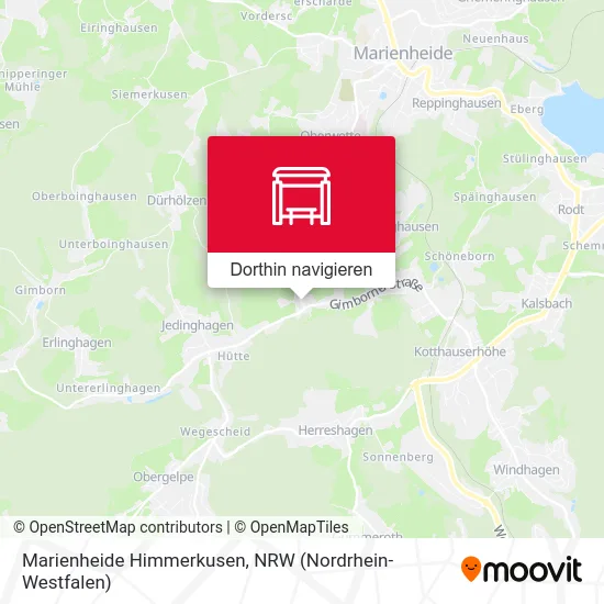 Marienheide Himmerkusen Karte