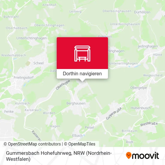 Gummersbach Hohefuhrweg Karte