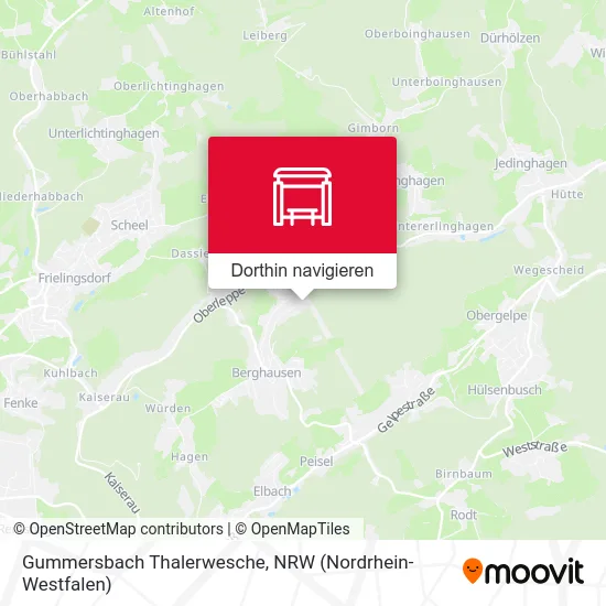 Gummersbach Thalerwesche Karte