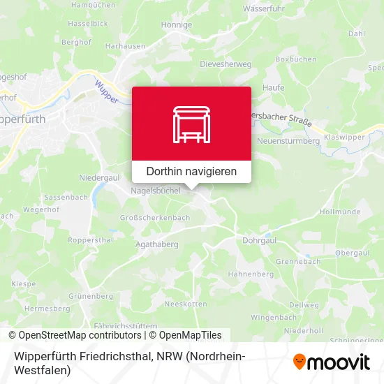 Wipperfürth Friedrichsthal Karte