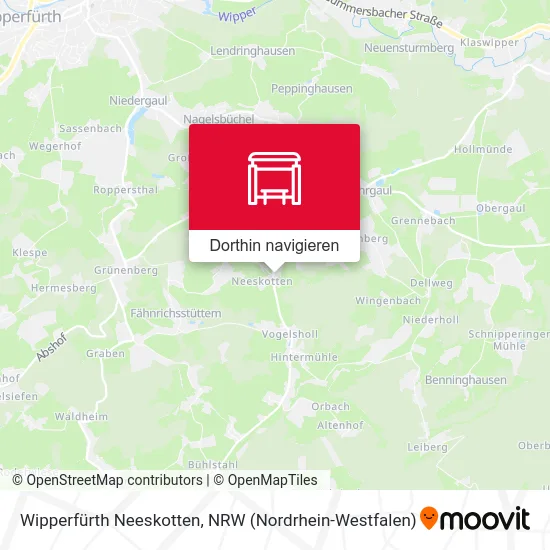 Wipperfürth Neeskotten Karte