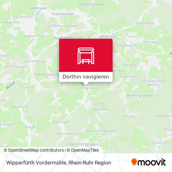 Wipperfürth Vordermühle Karte