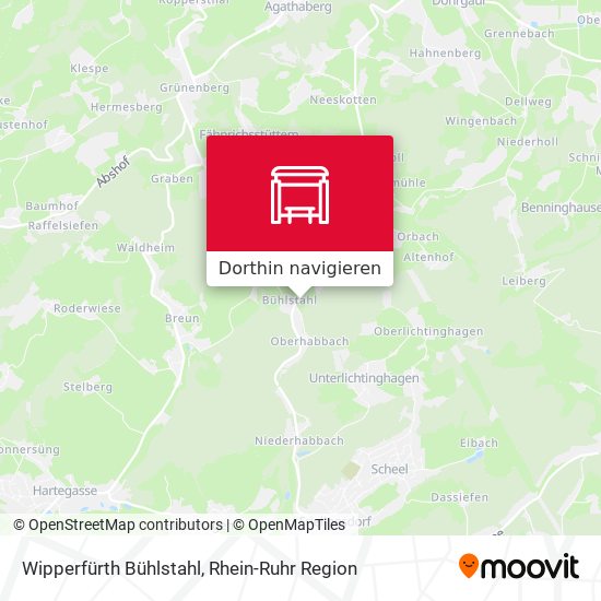 Wipperfürth Bühlstahl Karte
