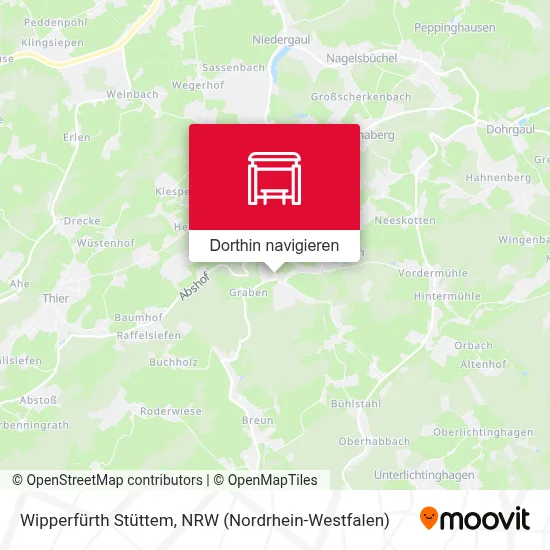 Wipperfürth Stüttem Karte