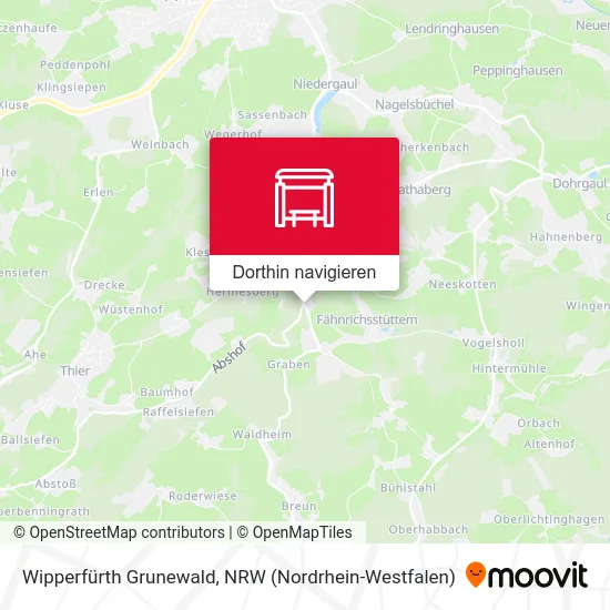 Wipperfürth Grunewald Karte