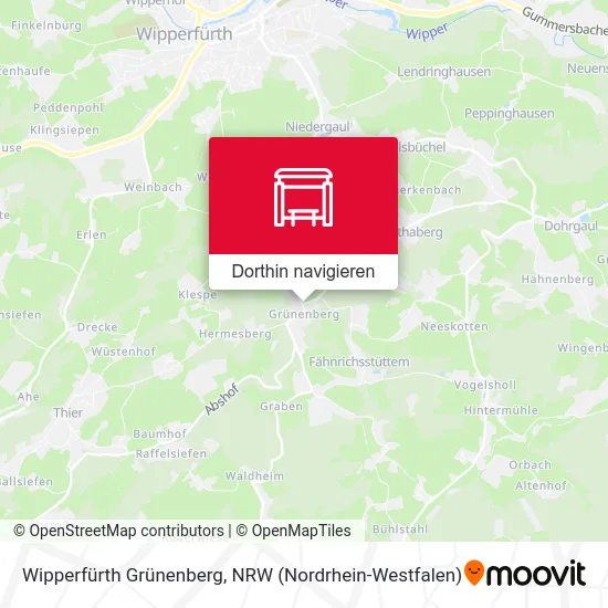 Wipperfürth Grünenberg Karte