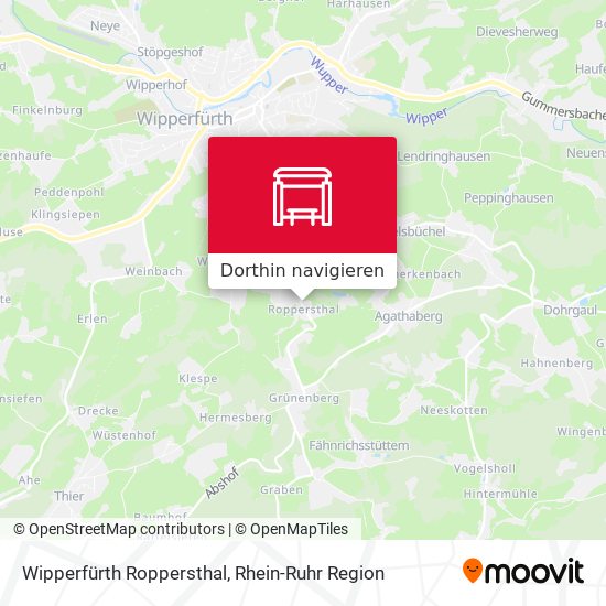 Wipperfürth Roppersthal Karte